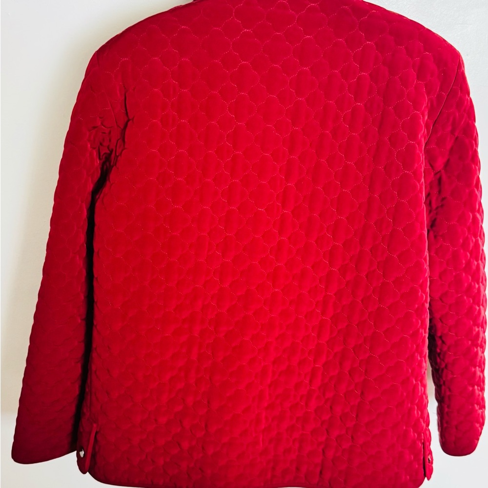 St. John's‎ Bay Red Quilted Puffer Jacket Size L Outdoor Work Casual - Picture 3 of 9